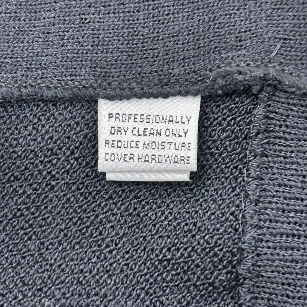 St John Collection Black Knit Jacket and Basics Skirt Set Size 12 Gold Accents - Picture 8 of 11